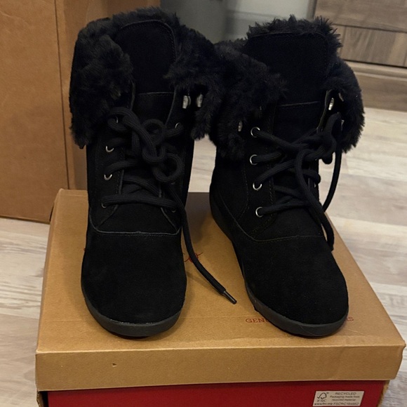 Style & Co. Shoes - #139 style&Co.Aubrey Ankle Boots Fur-Lined genuine suede Women's 8M Boots NWOTWB